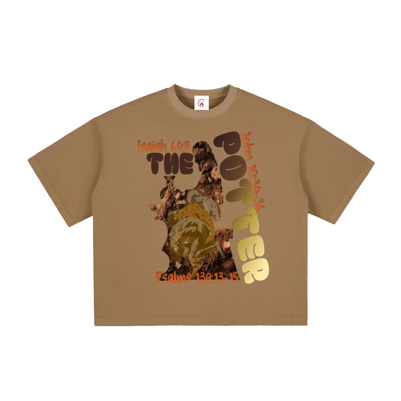 The Potter Vintage Washed Boxy T-Shirt | Faith-Based Streetwear Tee