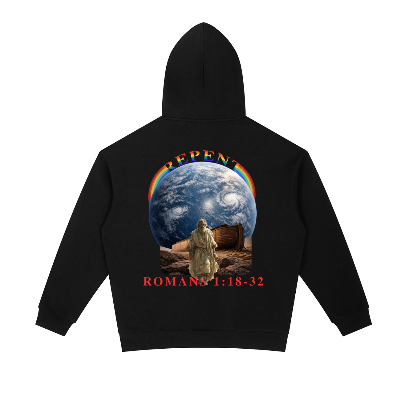 REPENT Noah Heavyweight Hoodie | Faith-Based Streetwear Hoodie