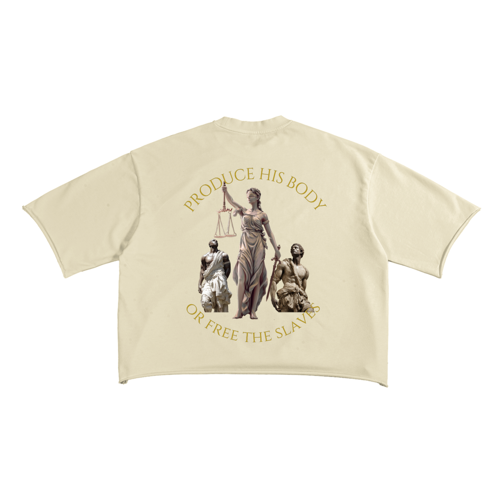 Free the Slaves Raw Edge T-Shirt | Christian Streetwear Graphic Tee