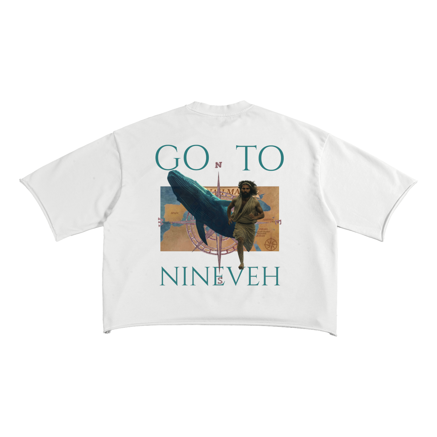 REPENT Jonah Raw Edge T-Shirt | Christian Streetwear Graphic Tee