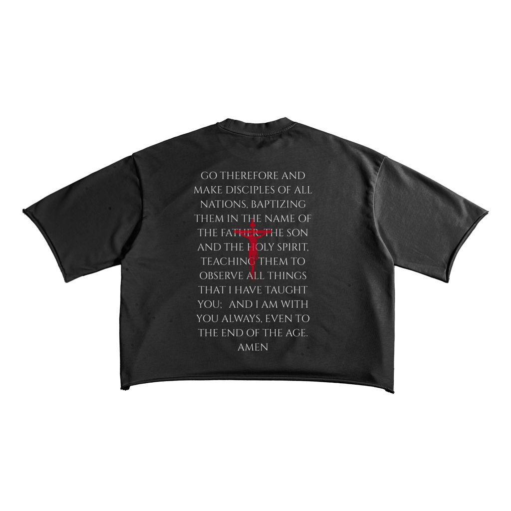 Mission Accomplished Raw Edge T-Shirt | Christian Graphic Streetwear Tee