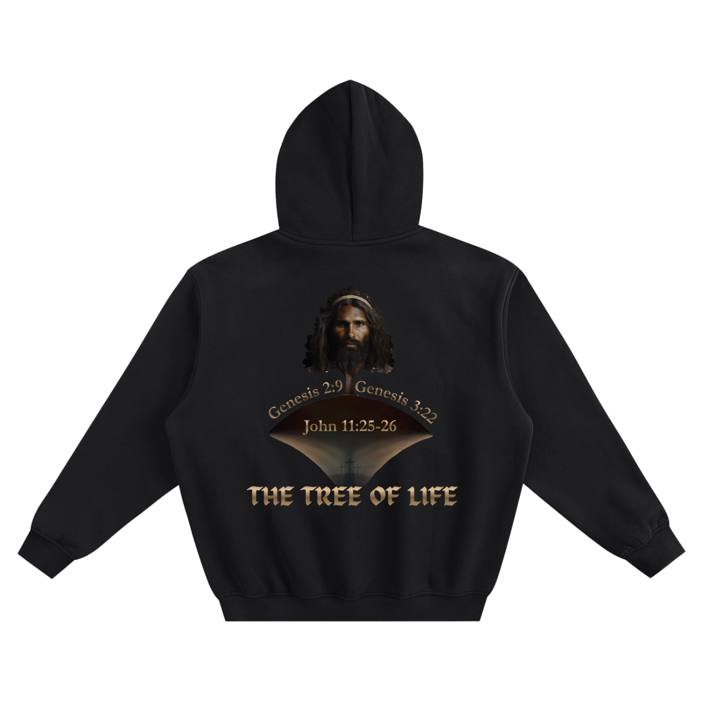 The Tree of Life Fleeced Boxy Hoodie | Christian Streetwear Hoodie