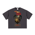 HIS only SON Vintage Washed Boxy T-Shirt | Faith-Based Streetwear Tee