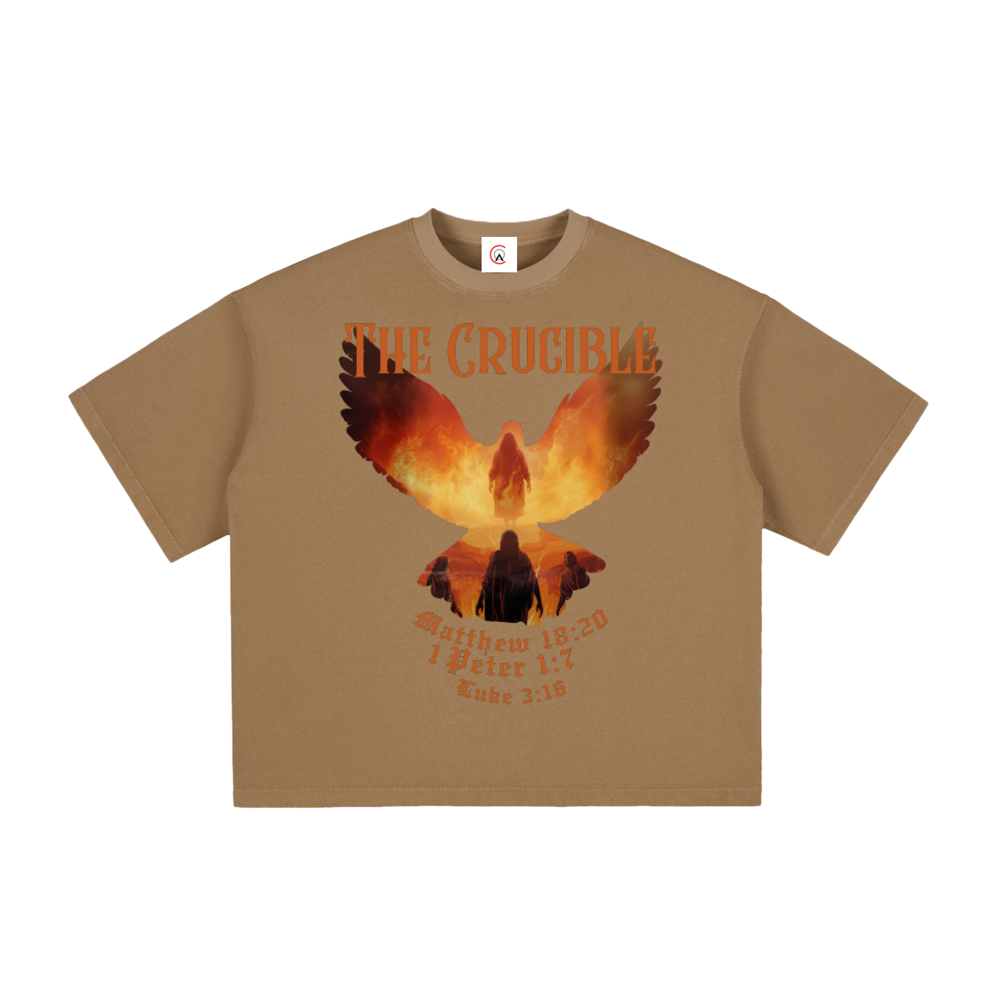 The Crucible Vintage Washed Boxy T-Shirt | Christian Streetwear Graphic Tee