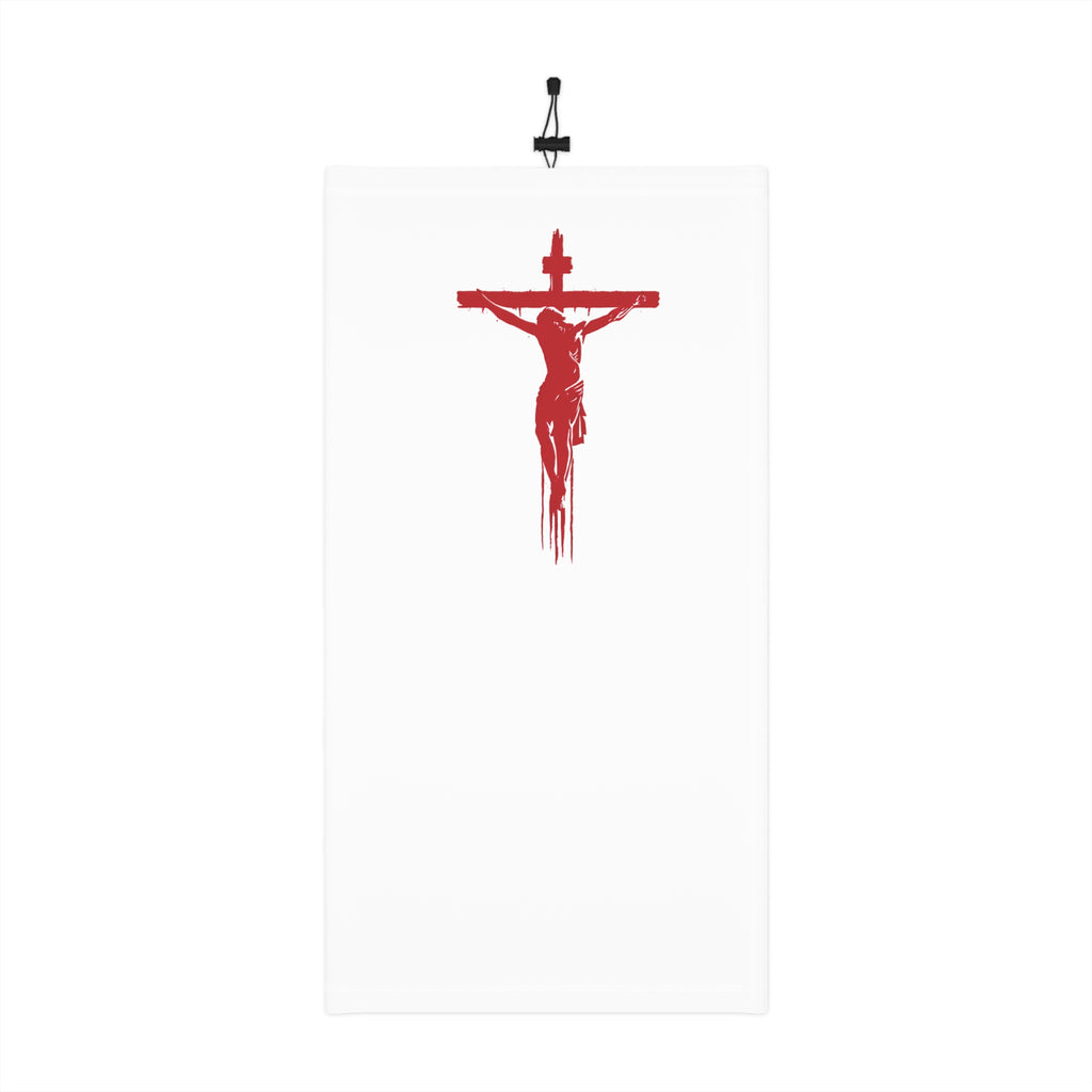 The Cross Red Drip Neck Gaiter | Christian Neck Gaiter