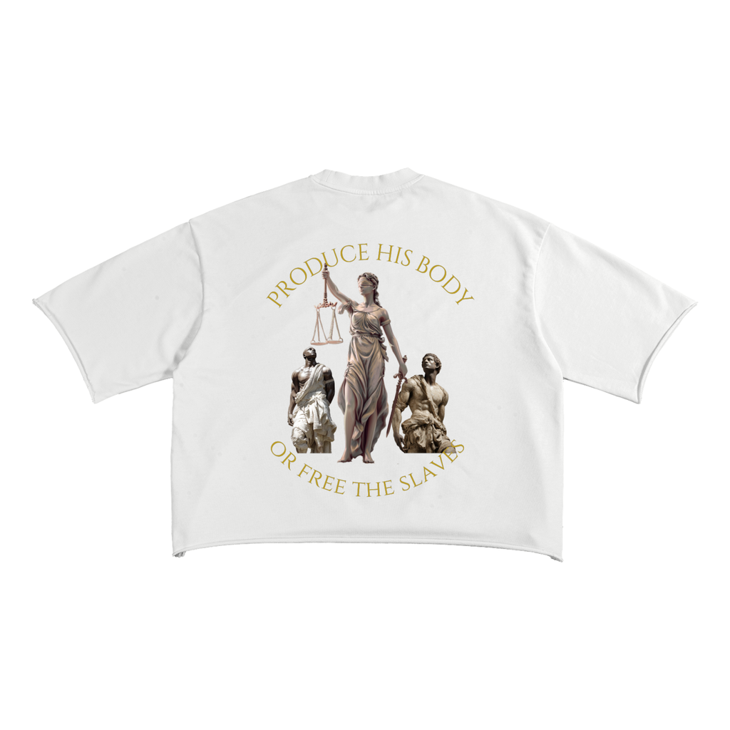 Free the Slaves Raw Edge T-Shirt | Christian Streetwear Graphic Tee