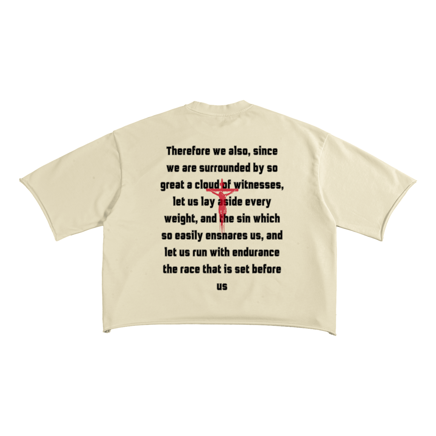 Elohim Athletics Raw Edge T-Shirt | Christian Graphic Streetwear Tee