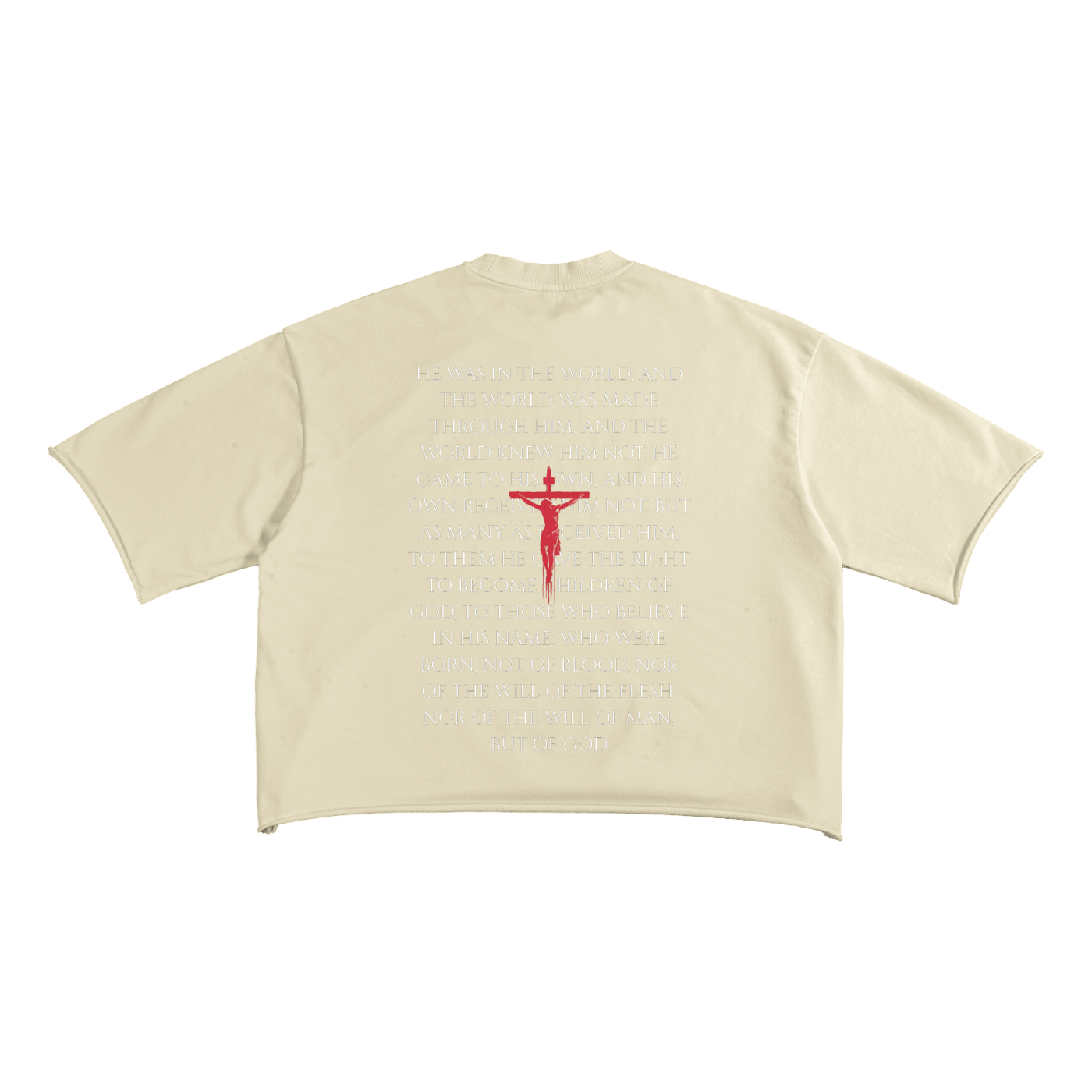 Christ Jesus Genes Raw Edge T-Shirt | Faith-Based Streetwear Tee