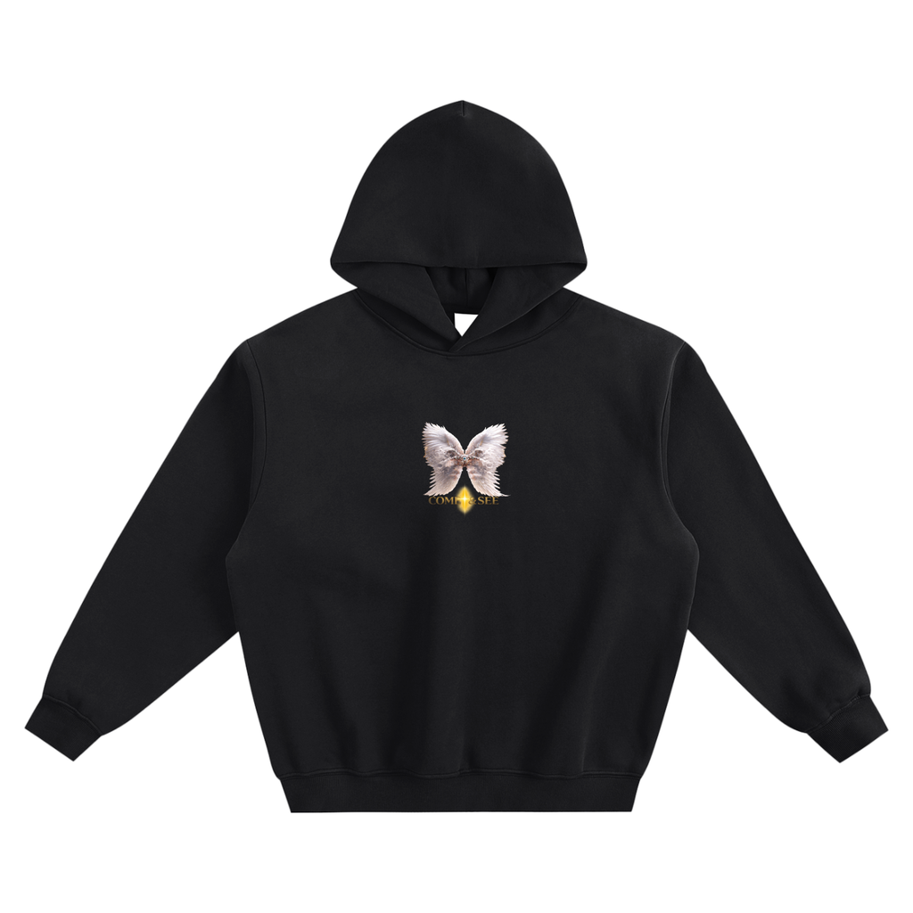 The Good Shepherd Fleeced Boxy Hoodie | Christian Graphic Streetwear Hoodie