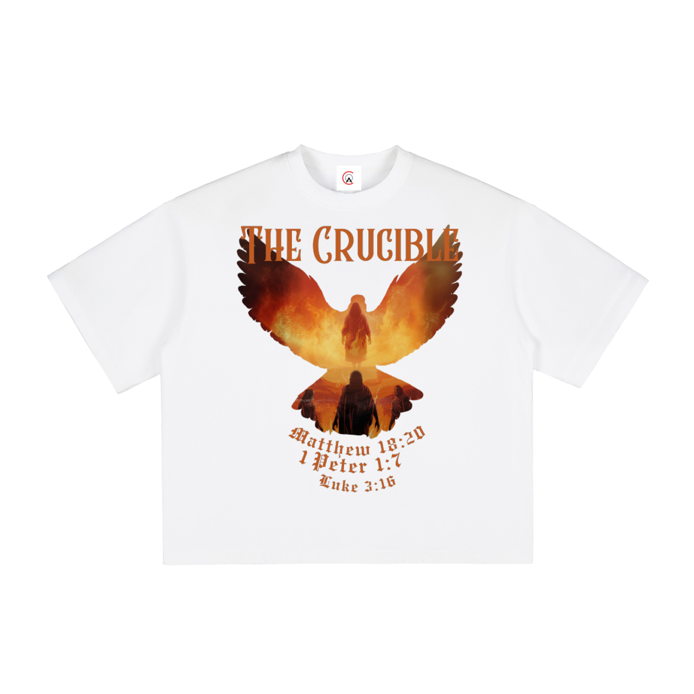 The Crucible Vintage Washed Boxy T-Shirt | Christian Streetwear Graphic Tee