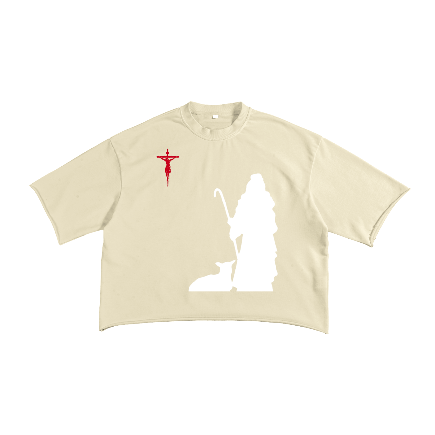 Big Shepherd Raw Edge T-Shirt | Faith-Based Streetwear Tee