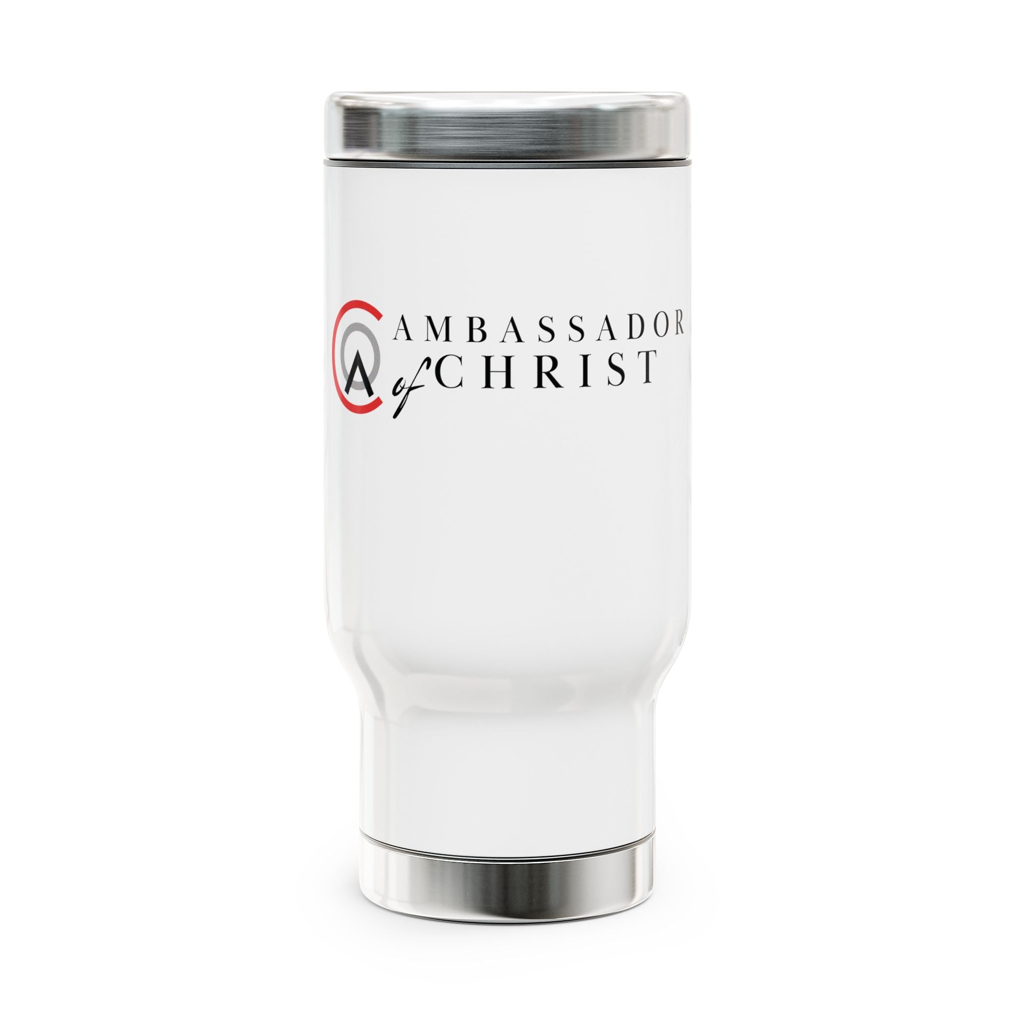 Ambassador of Christ Thirstless | Christian Stainless Steel Travel Mug with Handle, 14oz