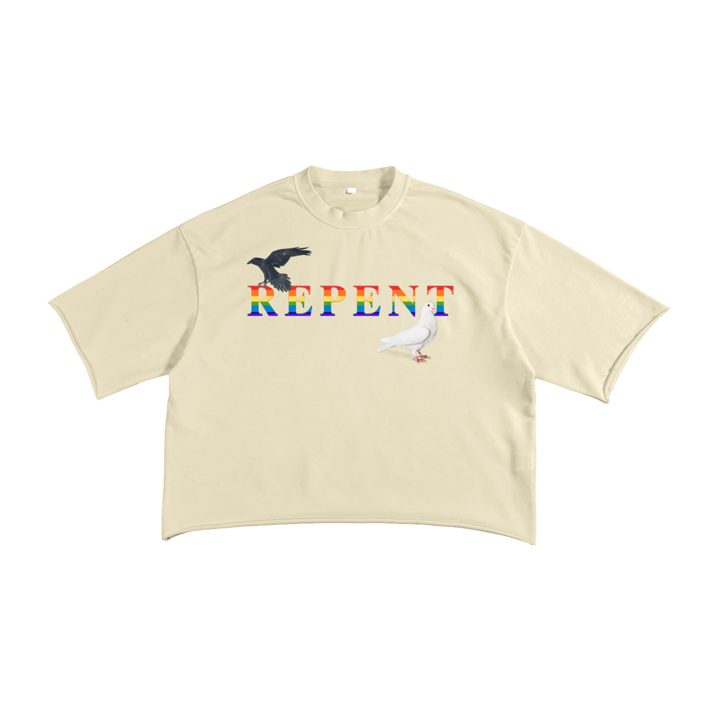 REPENT Noah Raw Edge T-Shirt | Christian Graphic Streetwear Tee
