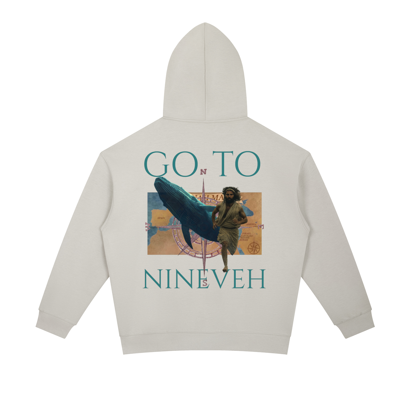 REPENT Jonah Heavyweight Hoodie | Faith-Based Streetwear Hoodie