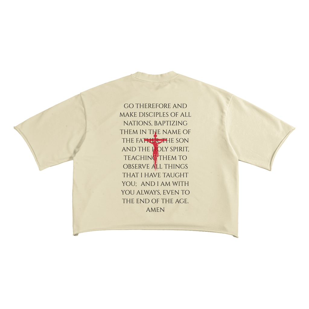 Mission Accomplished Raw Edge T-Shirt | Faith-Based Streetwear Tee