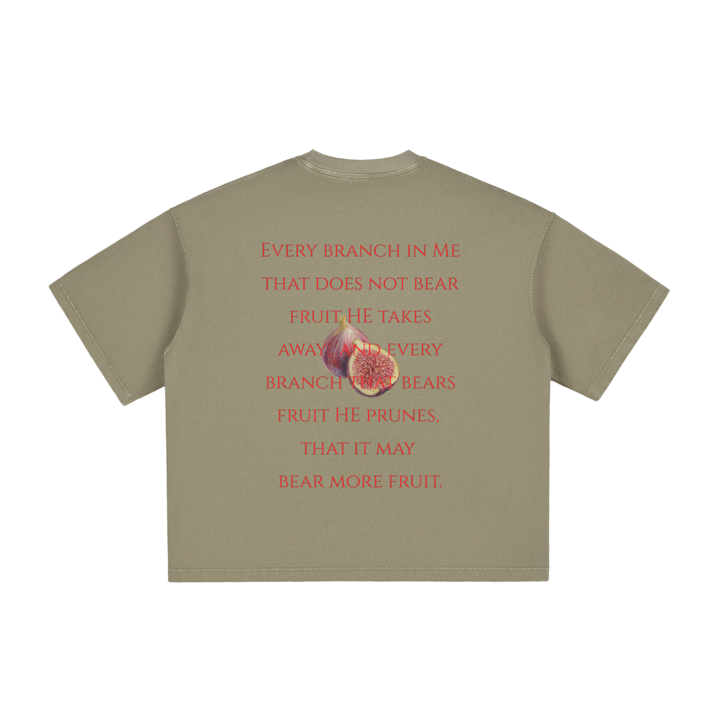 Bear Fruit Boxy T-Shirt | Christian Graphic Streetwear Tee