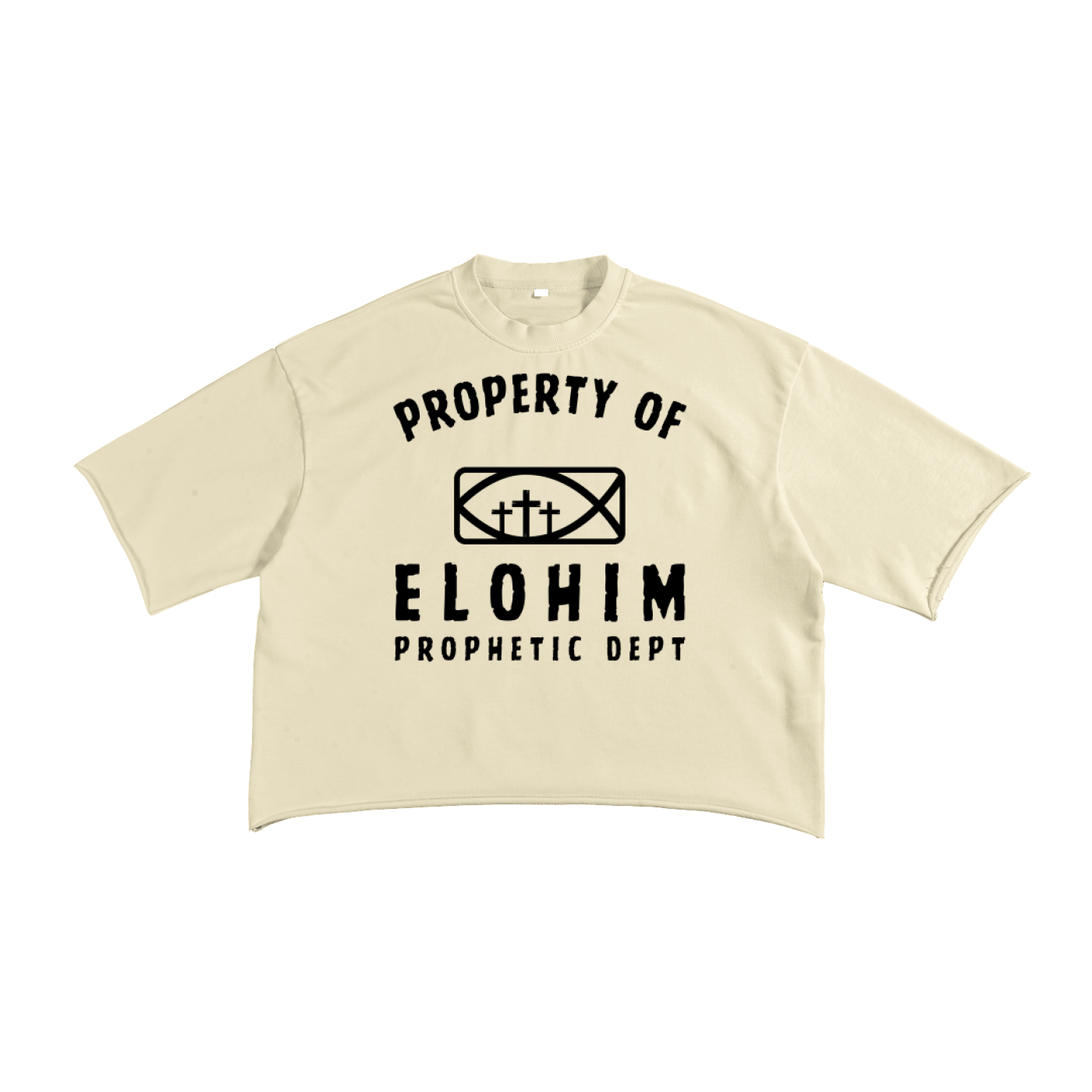 Elohim Athletics Raw Edge T-Shirt | Christian Graphic Streetwear Tee
