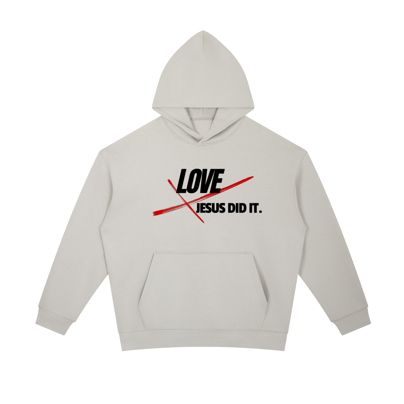 Jesus Did It Heavyweight Hoodie | Faith-Based Streetwear Hoodie