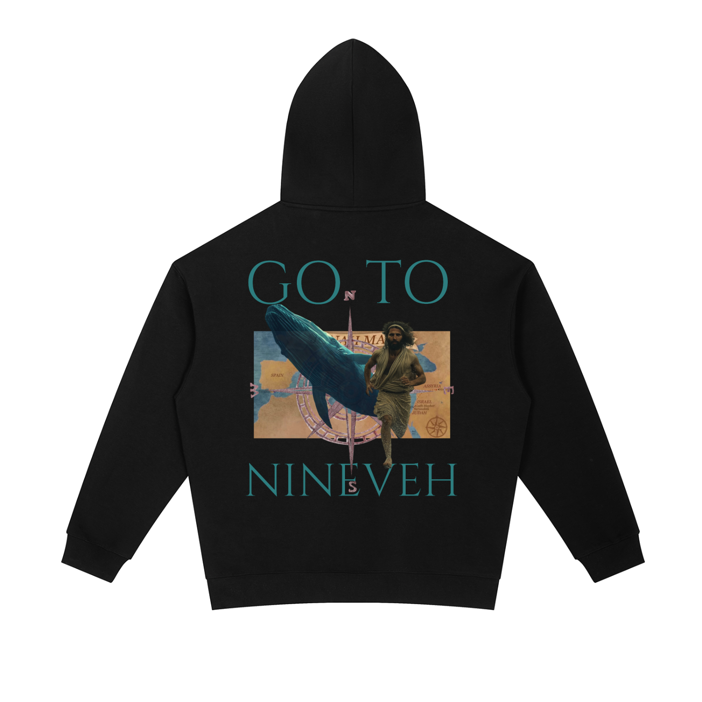 REPENT Jonah Heavyweight Hoodie | Faith-Based Streetwear Hoodie