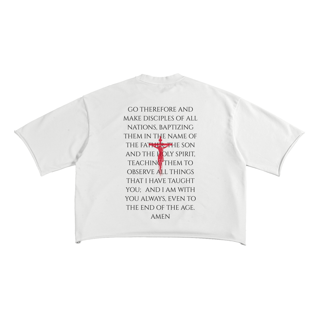 Mission Accomplished Raw Edge T-Shirt | Faith-Based Streetwear Tee