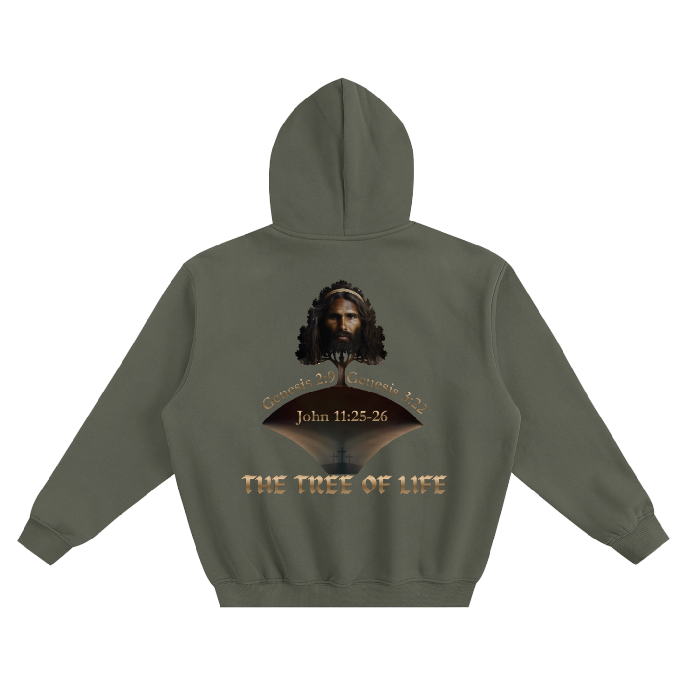 The Tree of Life Fleeced Boxy Hoodie | Christian Streetwear Hoodie