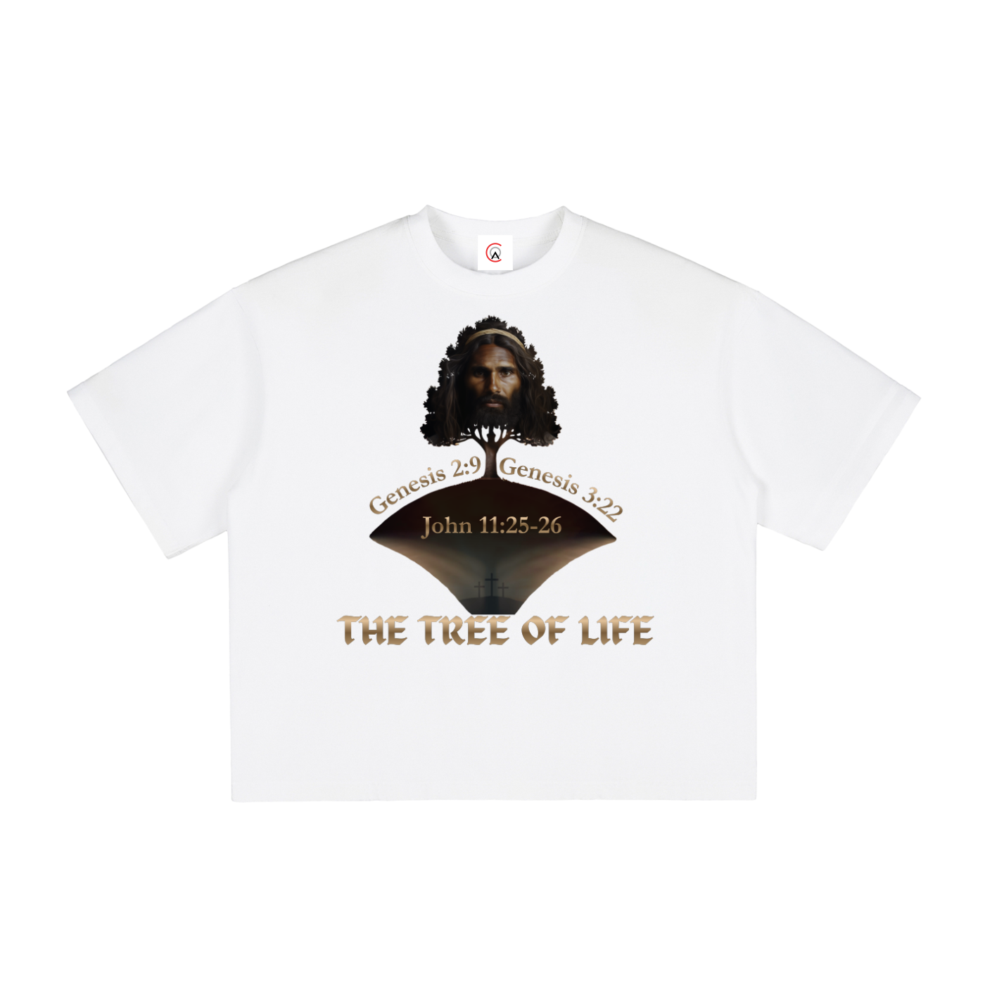 The Tree of Life Vintage Washed Boxy T-Shirt | Faith-Based Streetwear Tee