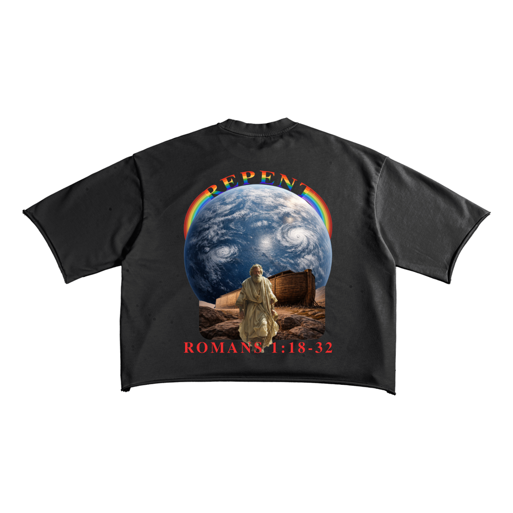 REPENT Noah Raw Edge T-Shirt | Christian Graphic Streetwear Tee