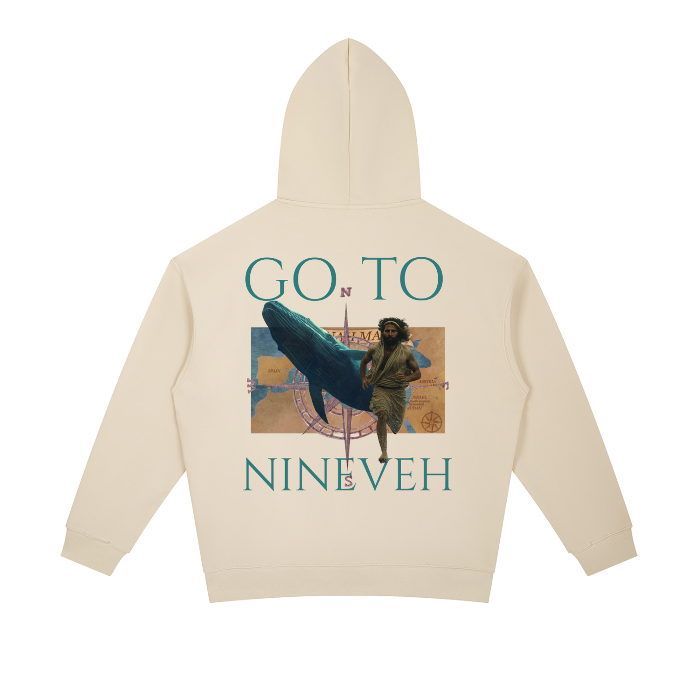 REPENT Jonah Heavyweight Hoodie | Faith-Based Streetwear Hoodie