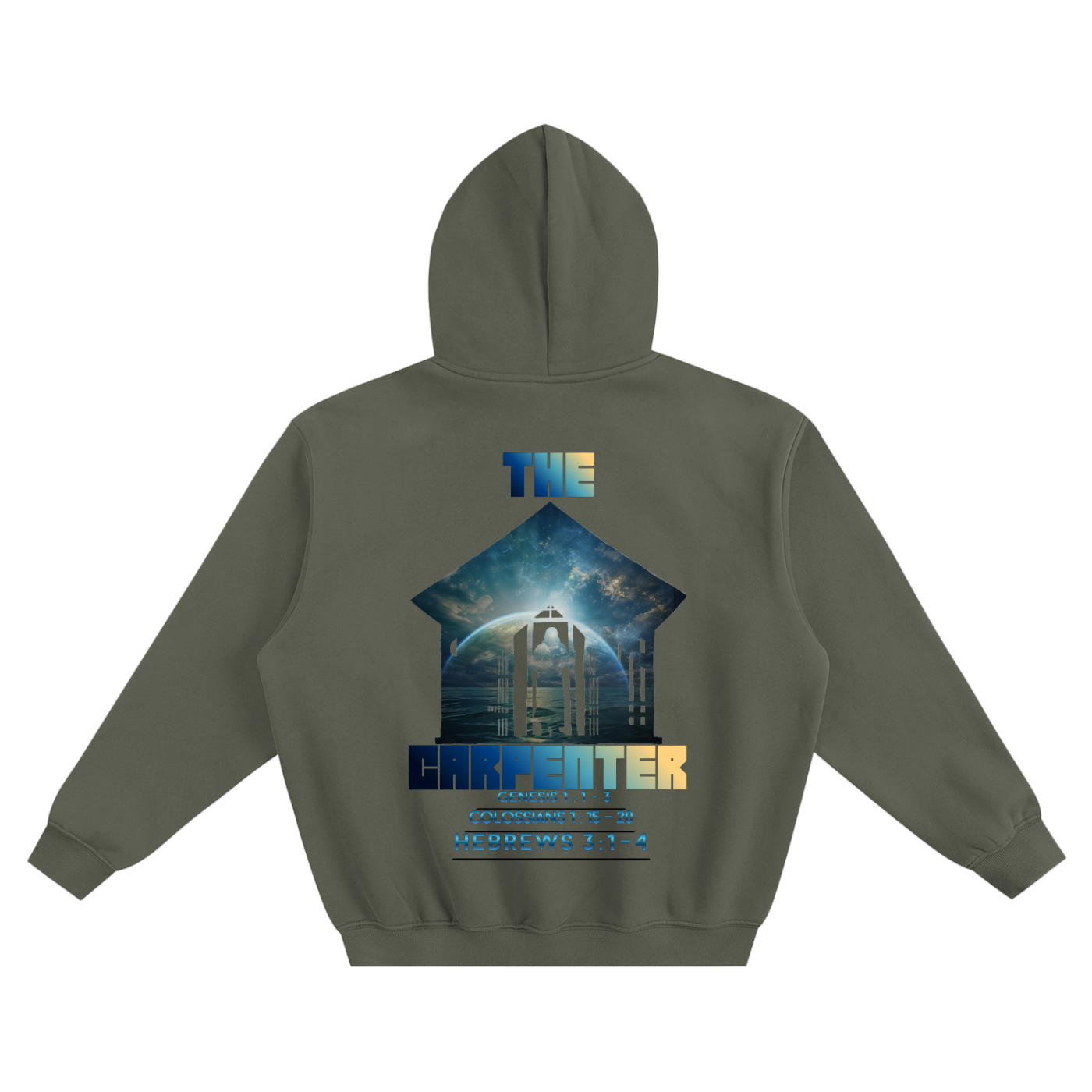 The Carpenter Fleeced Boxy Hoodie | Christian Graphic Streetwear Hoodie