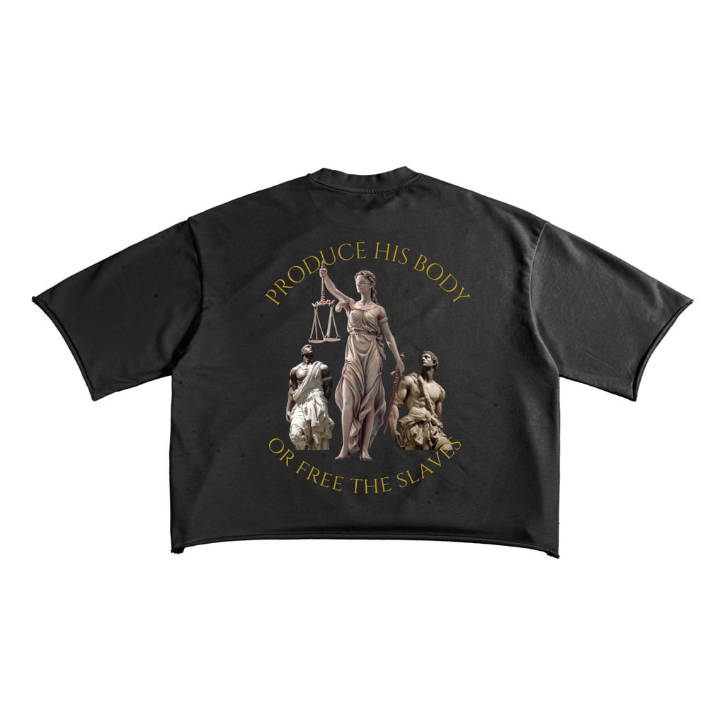 Free the Slaves Raw Edge T-Shirt | Christian Streetwear Graphic Tee